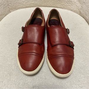 FRYE MINDY MONK DOUBLE BUCKLE SLIPON SHOES